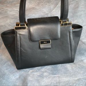 Ralph Lauren leather black shoulder bag
